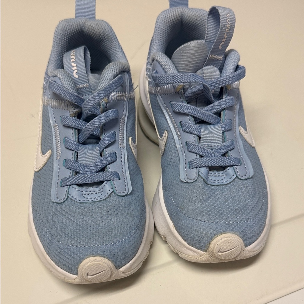 Nike Kids Light Blue and White Sneakers